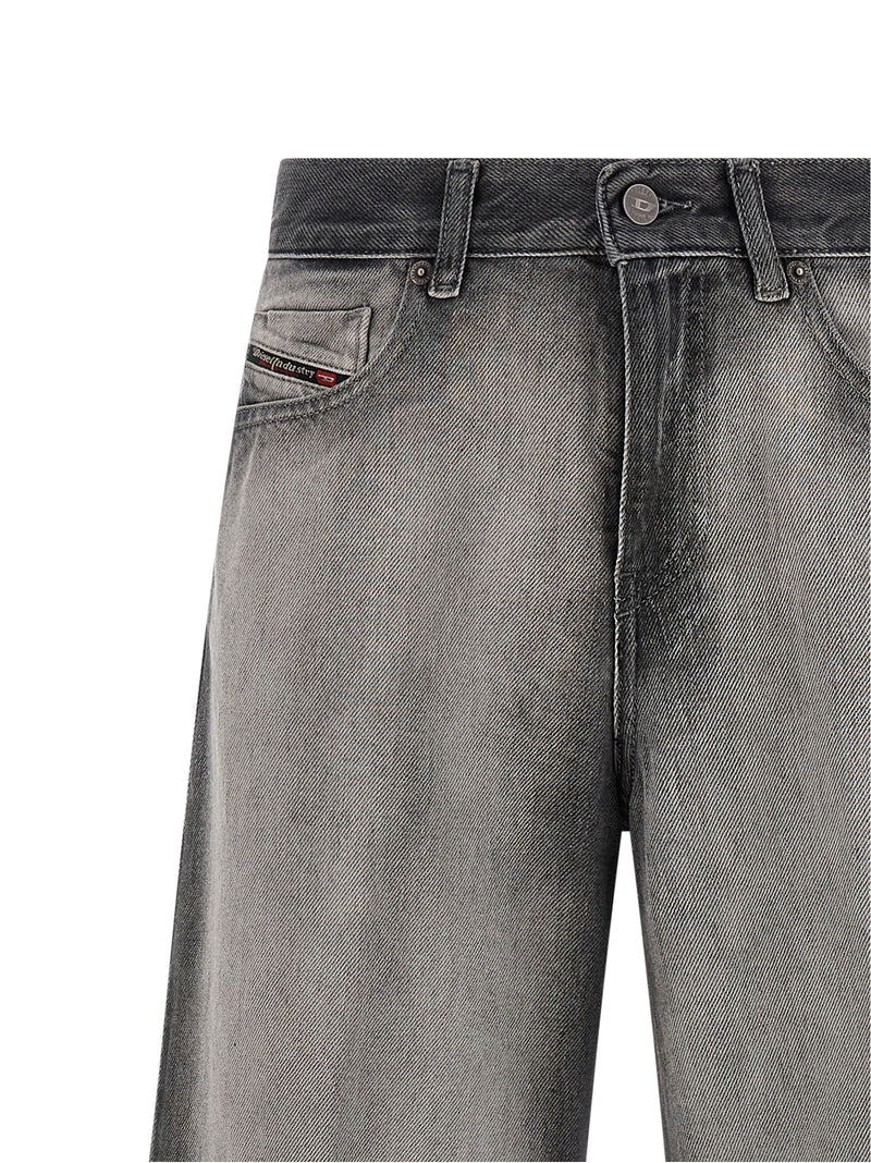 Diesel 1978 D-Akemi-FSI Gray Cotton Flared Jeans for Women