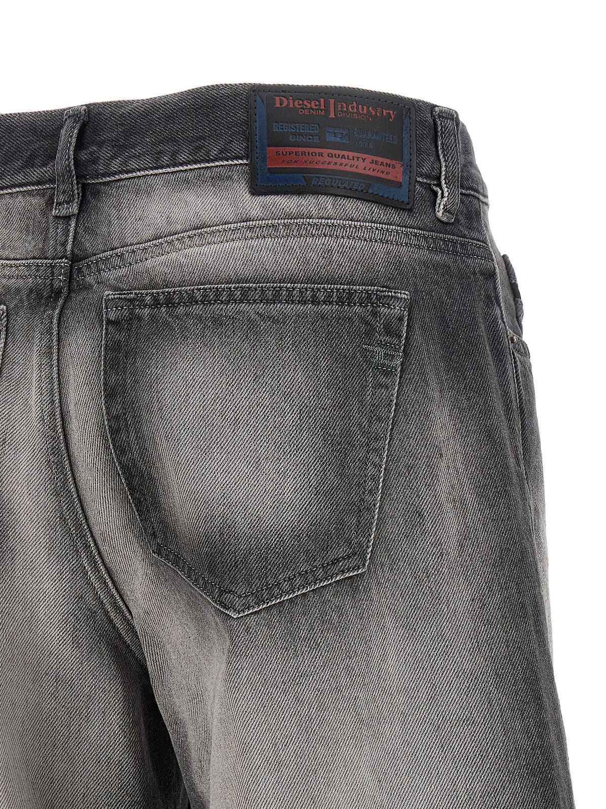 Diesel 1978 D-Akemi-FSI Gray Cotton Flared Jeans