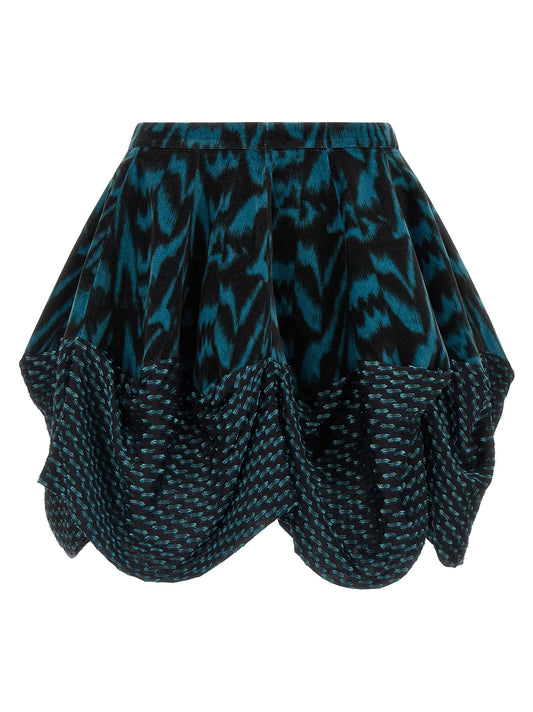 Jupe longue Kiko Kostadinov en coton multicolore