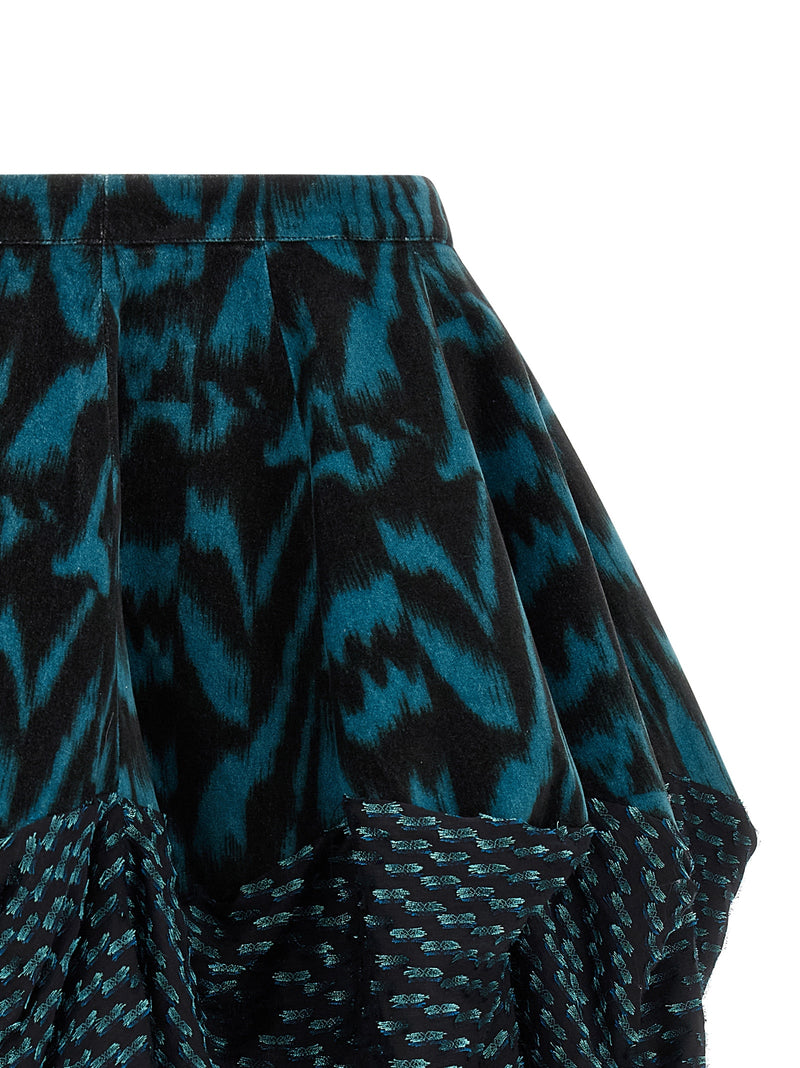 Kiko Kostadinov Multicolor Cotton Long Skirt