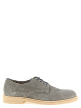 Brunello Cucinelli Derbies Et Richelieus En Cuir Gris