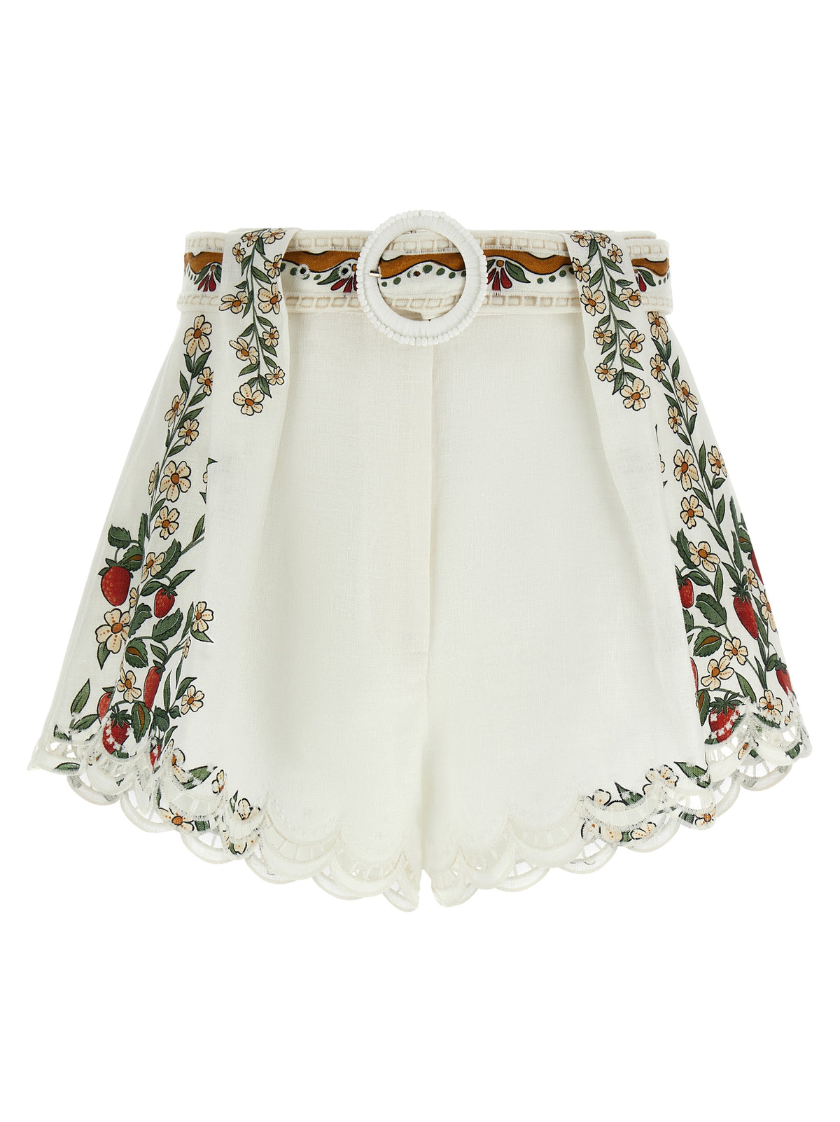 Short bermuda en viscose blanche FARM RIO