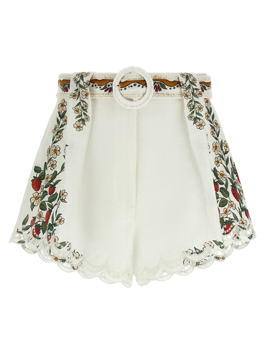 Short bermuda en viscose blanche FARM RIO