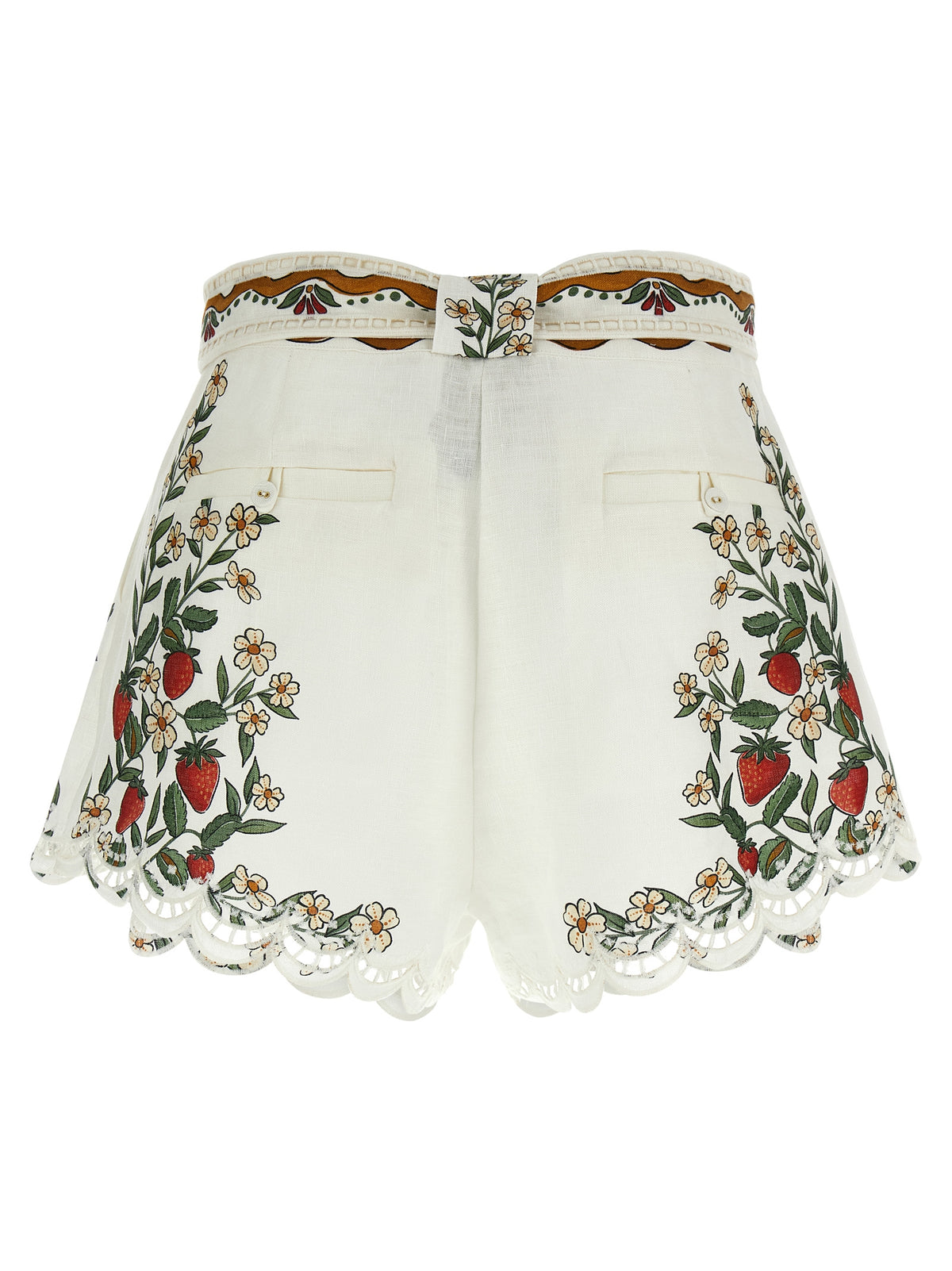 Short bermuda en viscose blanche FARM RIO