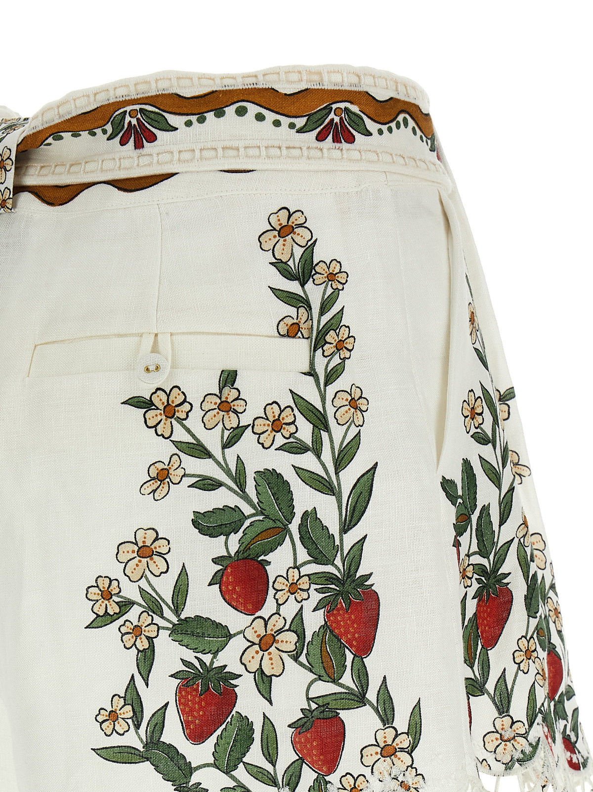 Short bermuda en viscose blanche FARM RIO