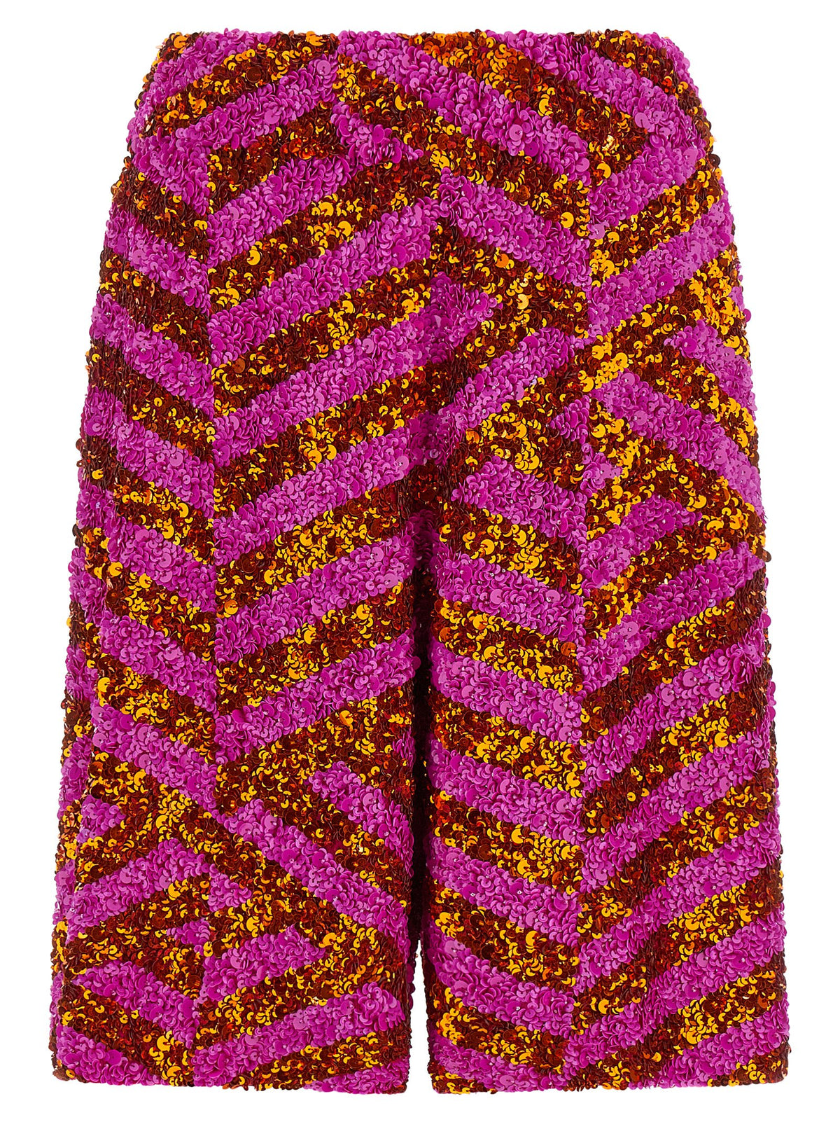 Dries Van Noten Pomy Bis Multicolor Viscose Bermuda Shorts