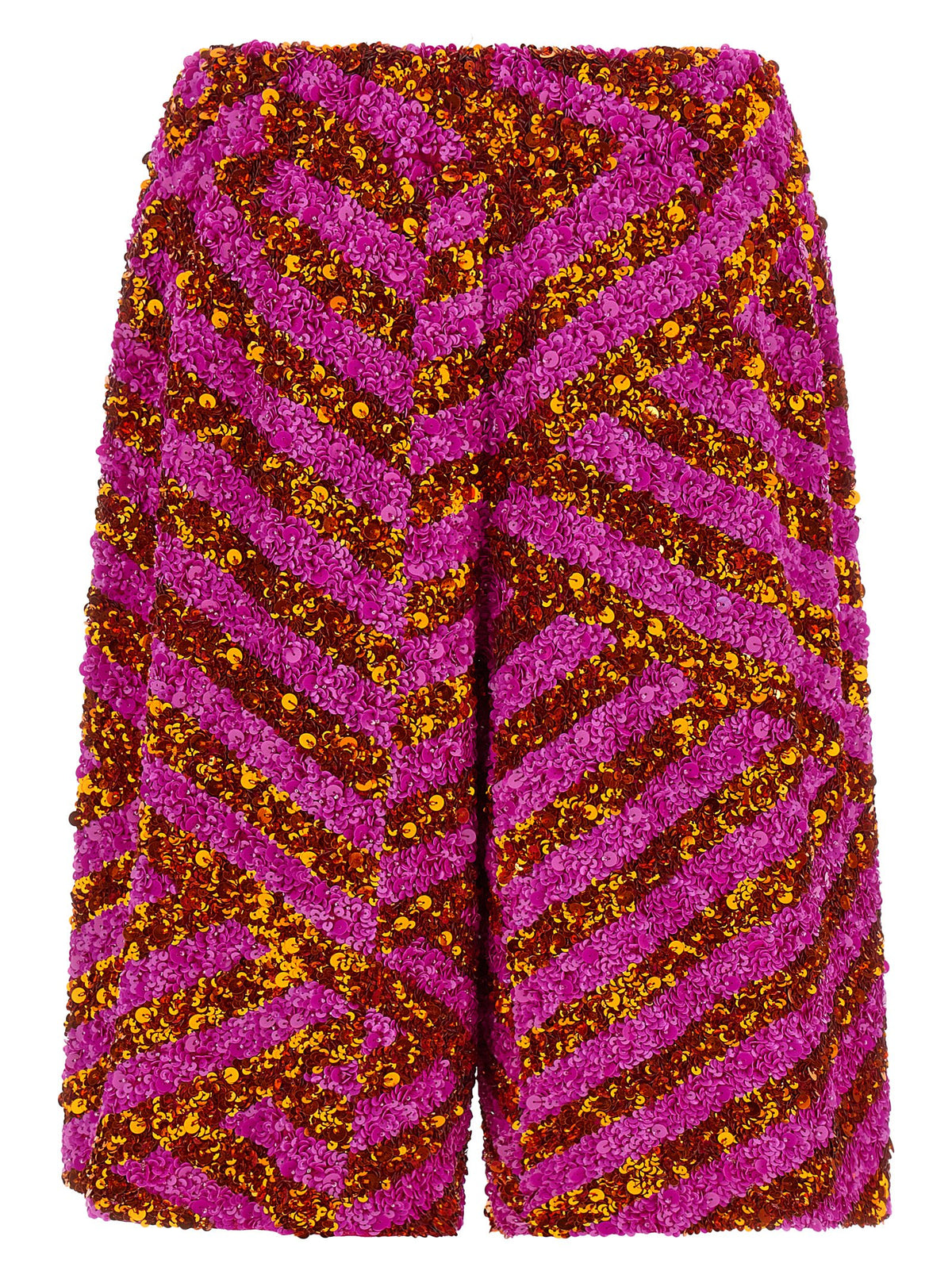 Dries Van Noten Pomy Bis Multicolor Viscose Bermuda Shorts