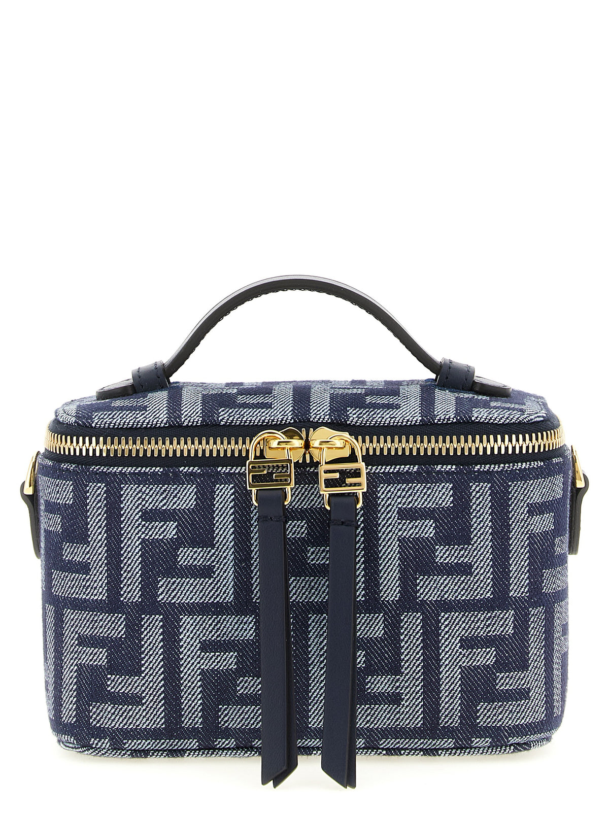 Sac à main Fendi en coton bleu
