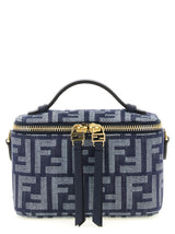 Sac à main Fendi en coton bleu