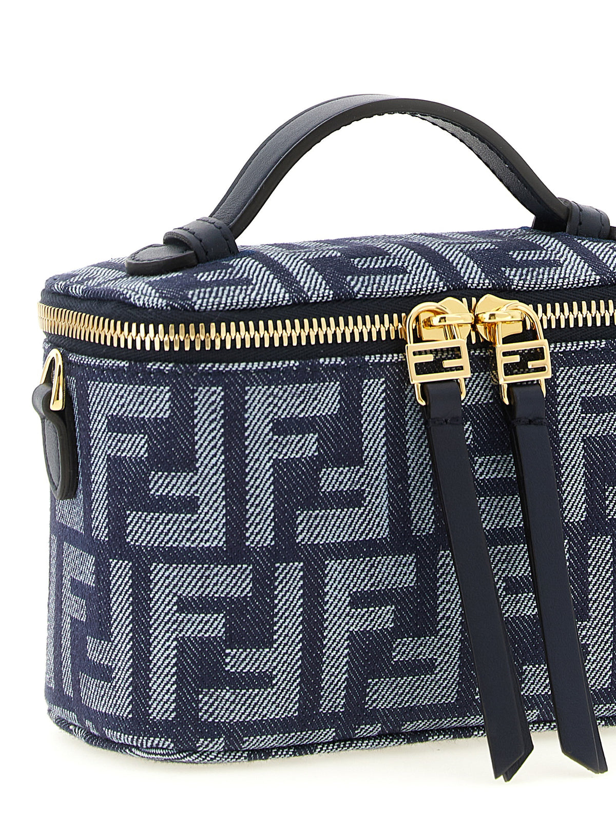 Sac à main Fendi en coton bleu