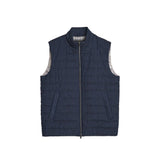 Herno Blue Linen Sleeveless Jacket for Men