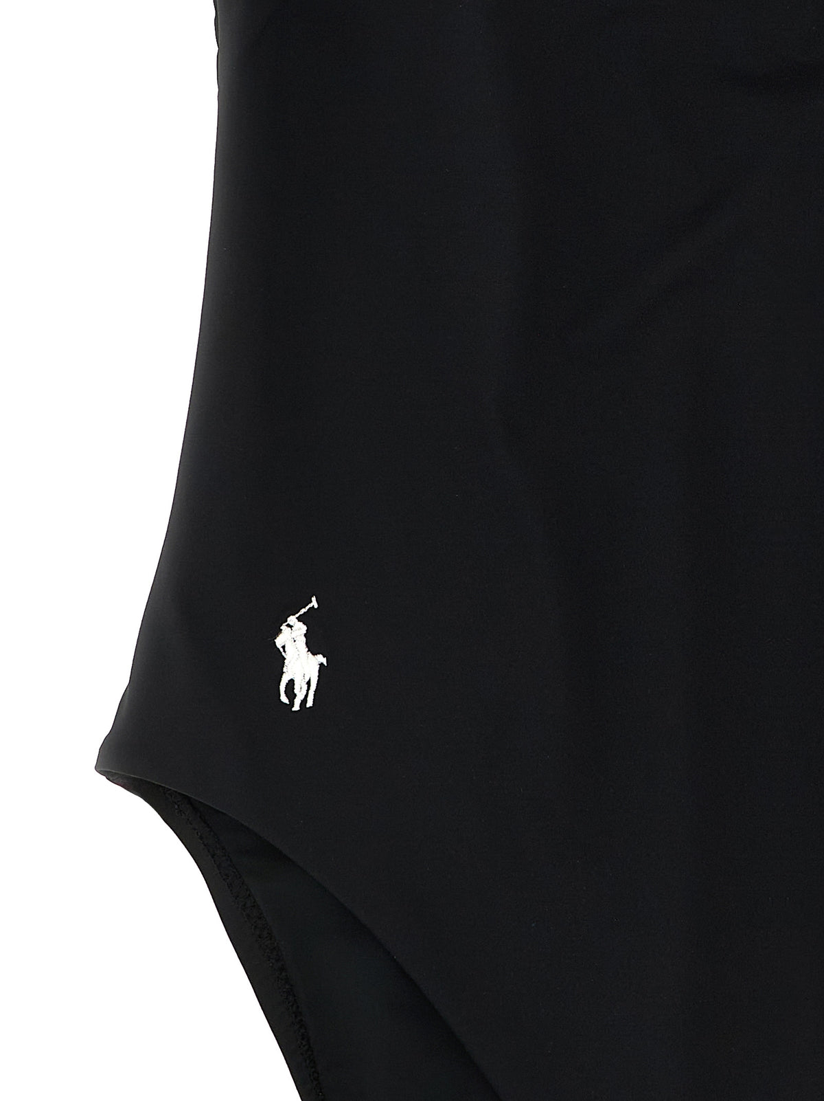 Maillot de bain une pièce en nylon noir Polo Ralph Lauren