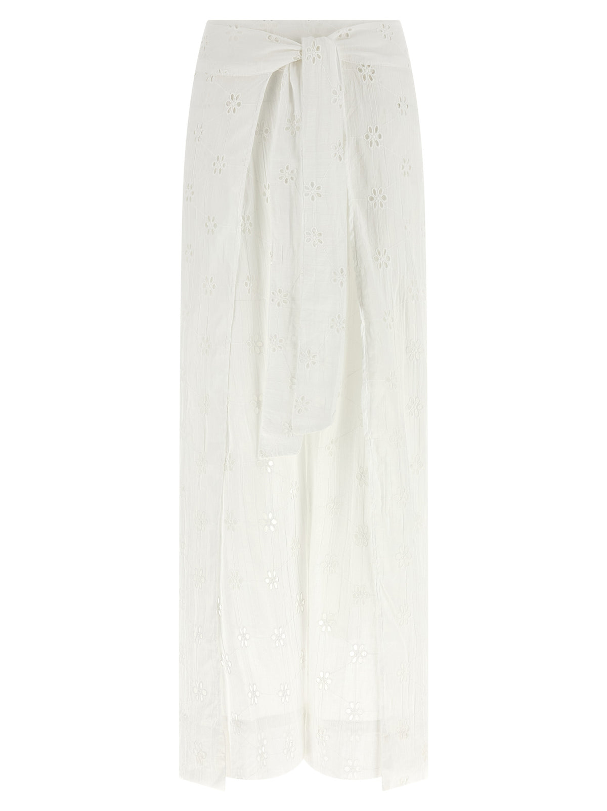Polo Ralph Lauren White Cotton Wrap Pants for Women