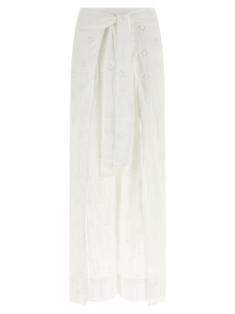 Polo Ralph Lauren White Cotton Wrap Pants for Women