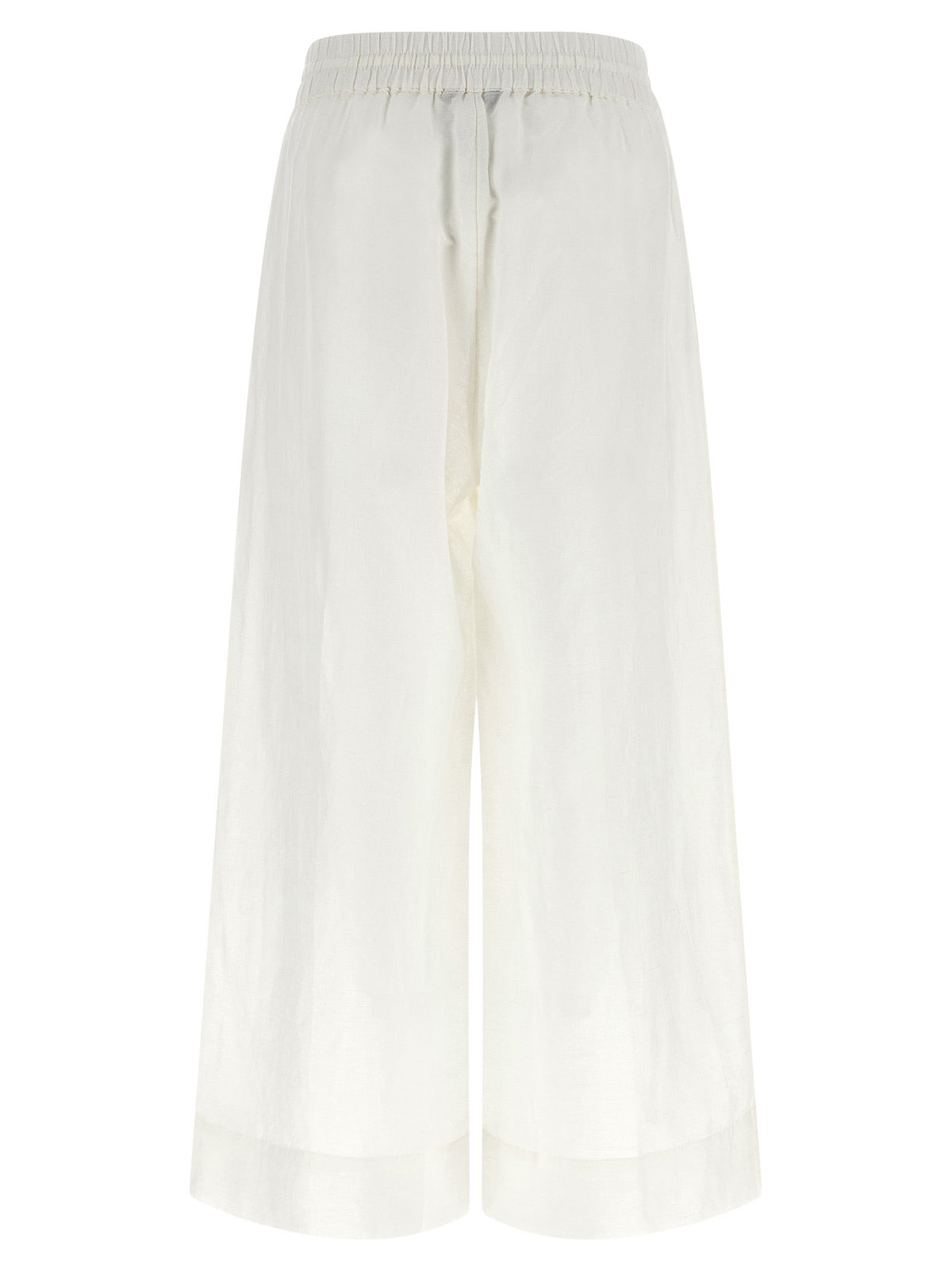 Pantalon décontracté en lin blanc Polo Ralph Lauren