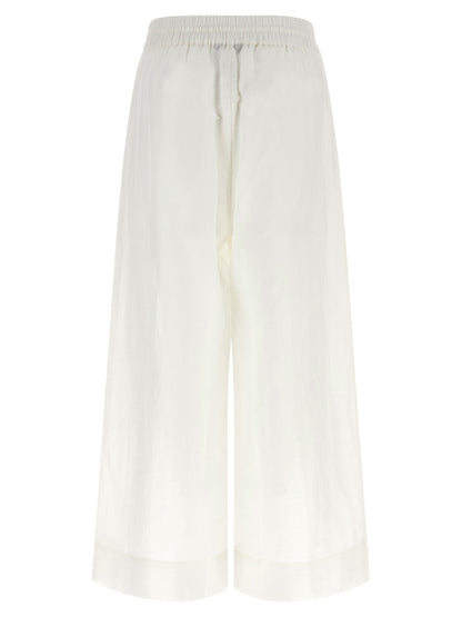 Polo Ralph Lauren White Linen Casual Pants