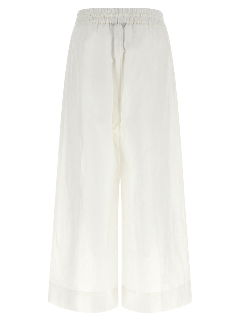 Polo Ralph Lauren White Linen Casual Pants