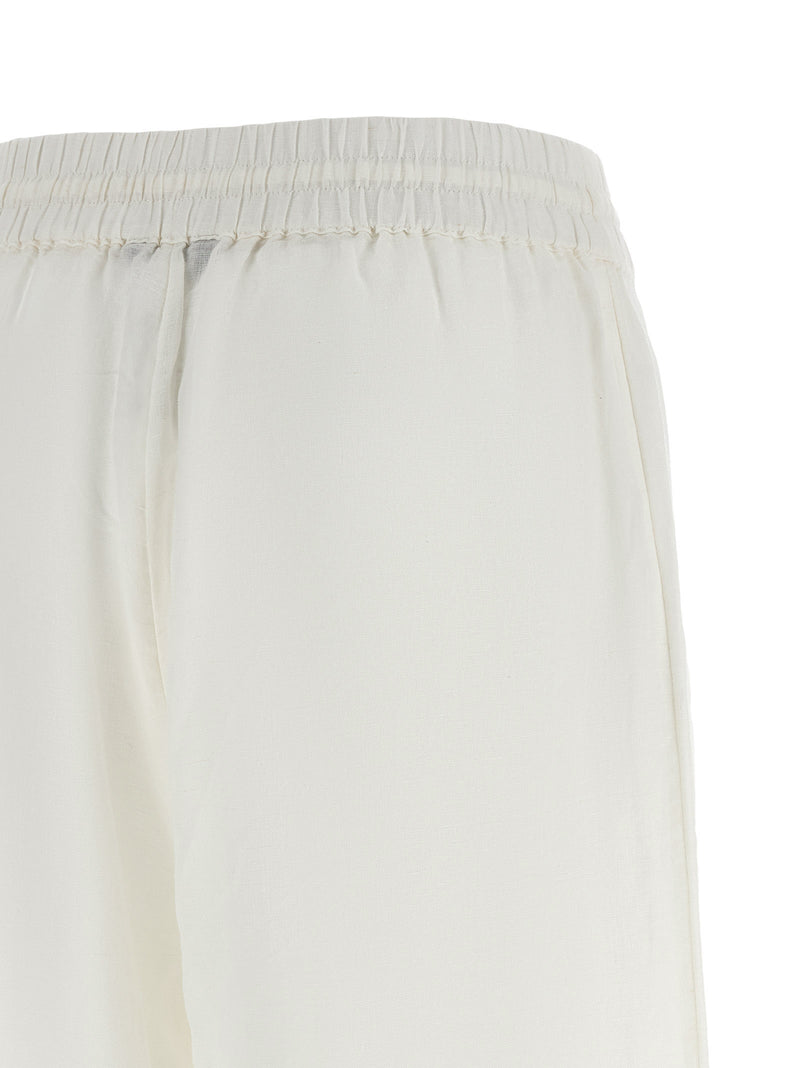 Polo Ralph Lauren White Linen Casual Pants