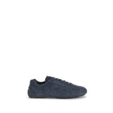 Baskets Prada en cuir de veau bleu Bos Taurus