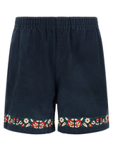 SHORT BERMUDA bleu en coton, TROUVÉ
