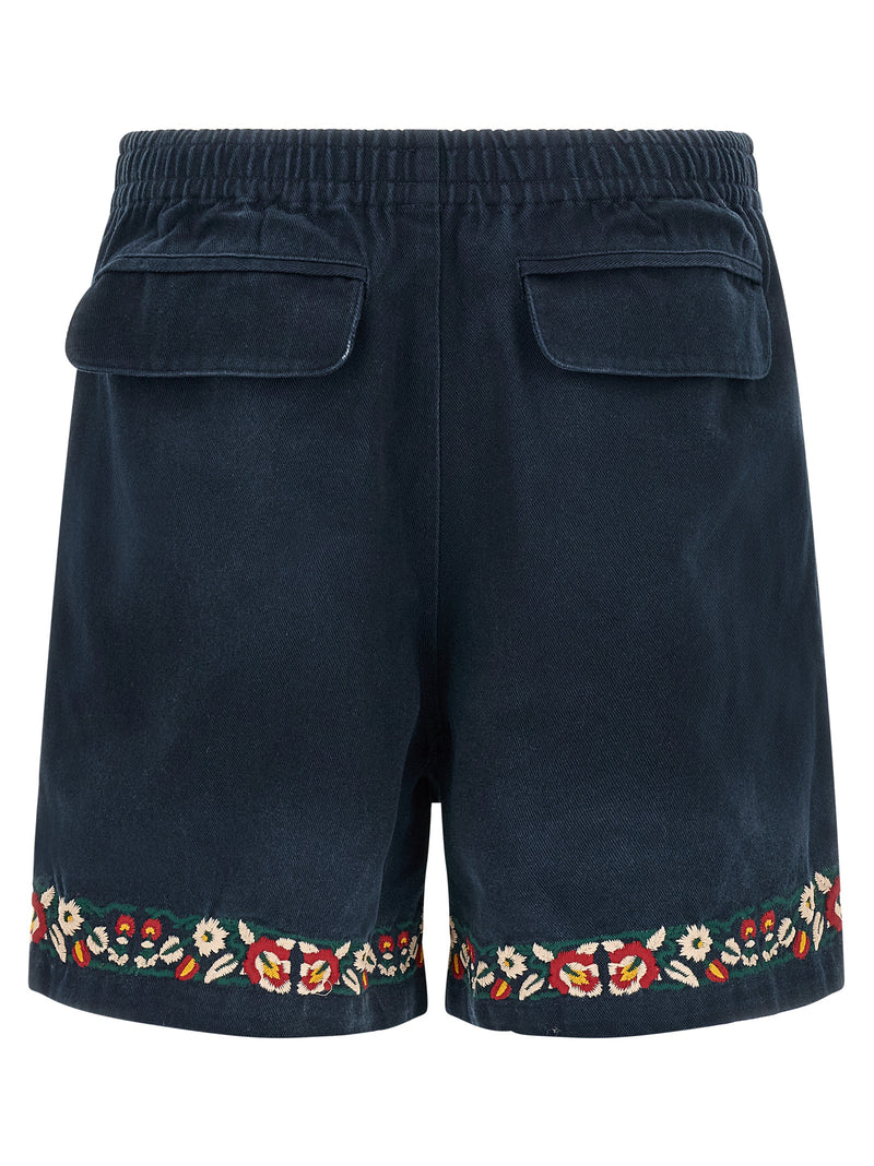FOUND Blue Cotton Bermuda Shorts