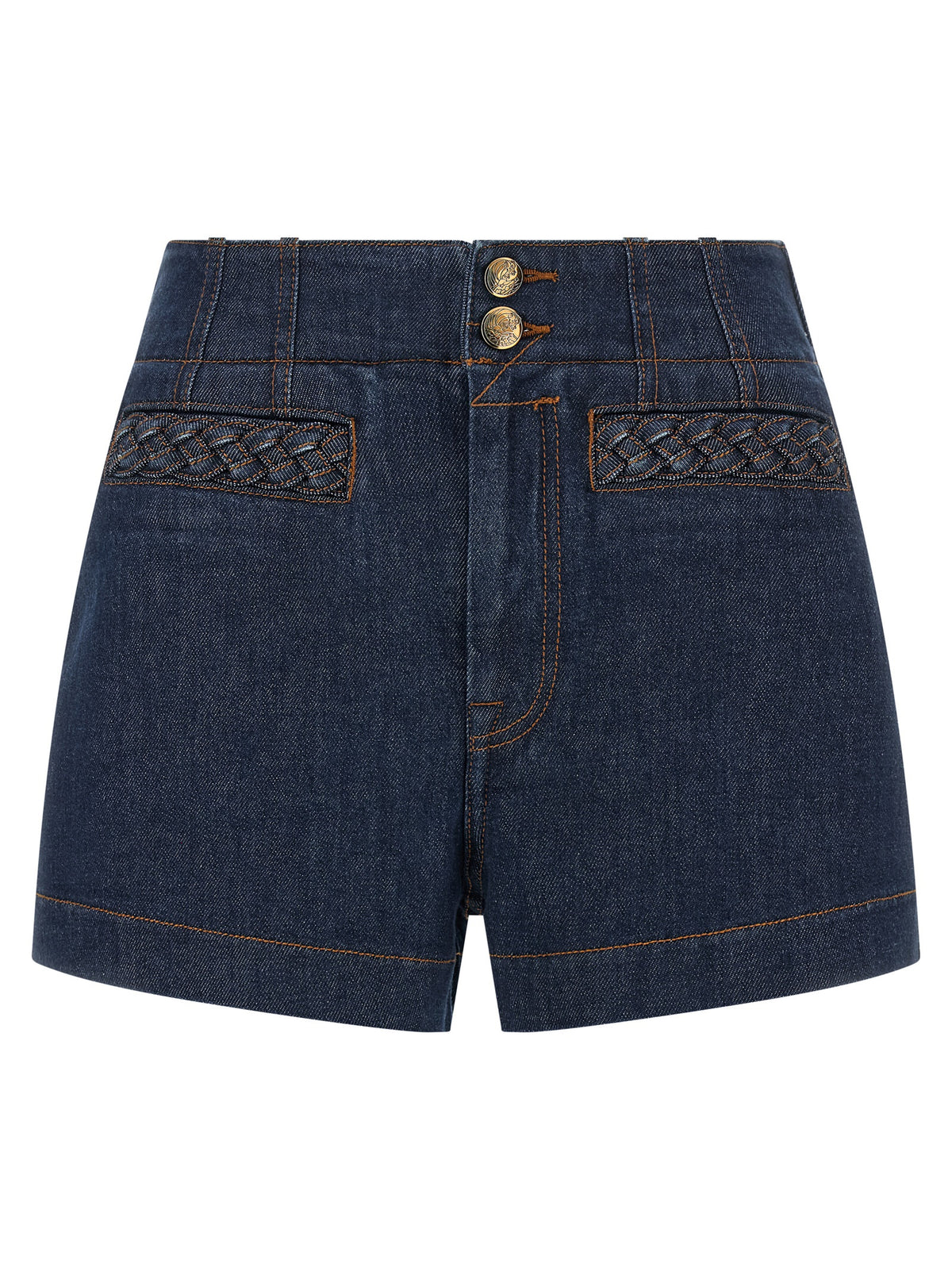 Zimmermann Blue Cotton Bermuda Shorts
