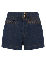 Zimmermann Blue Cotton Bermuda Shorts