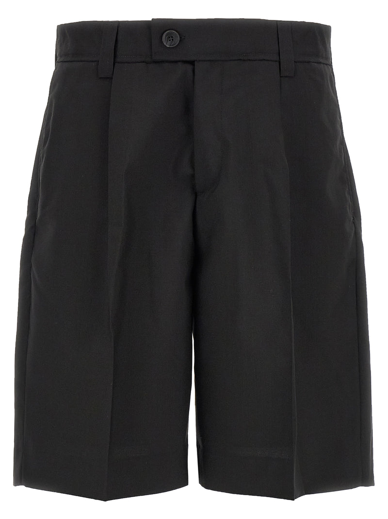 MFPEN Black Wool Bermuda Shorts