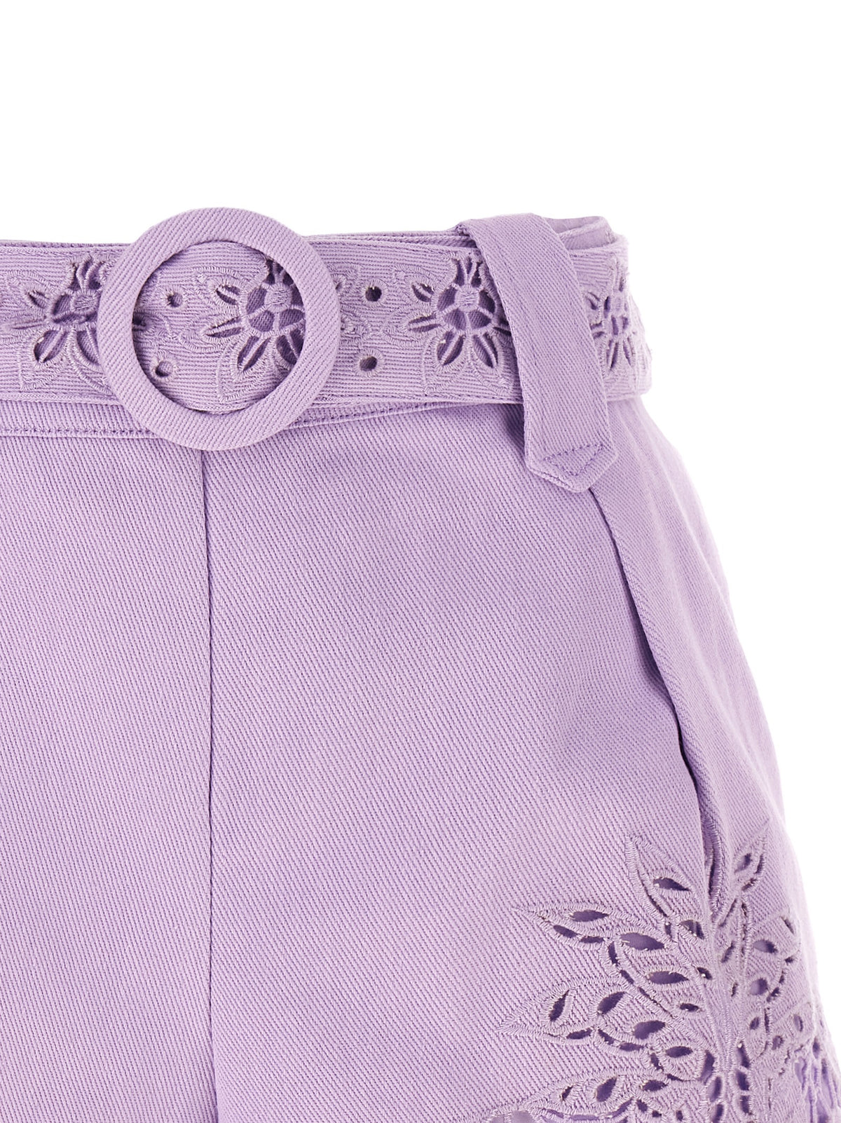 Shorts bermuda en lin violet FARM RIO