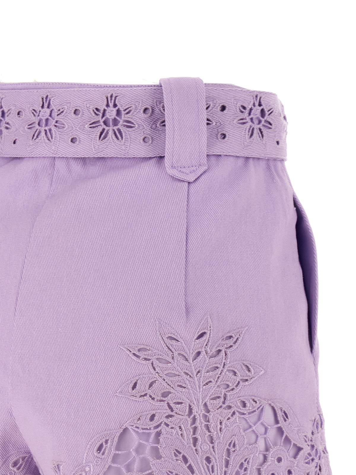 Shorts bermuda en lin violet FARM RIO