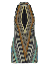 Missoni Multicolor Viscose Lamé Mini Dress