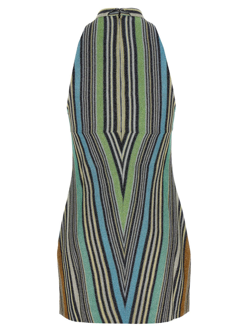 Missoni Multicolor Viscose Lamé Mini Dress