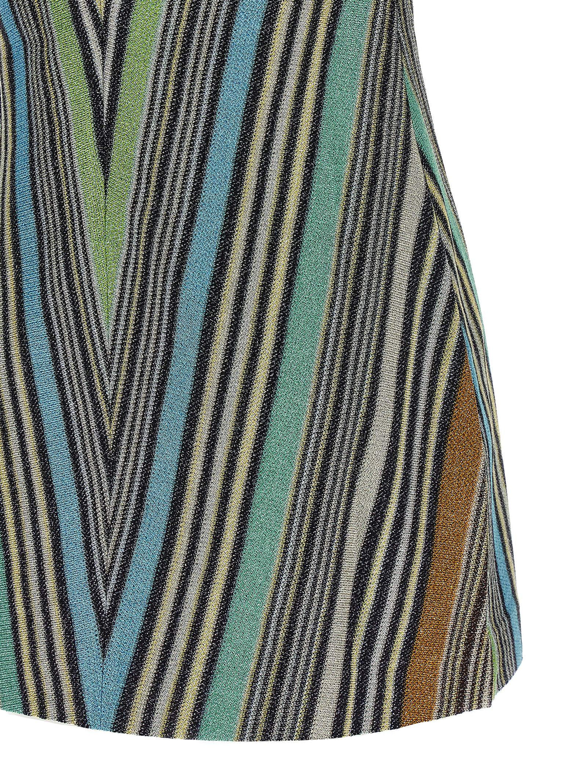 Missoni Multicolor Viscose Lamé Mini Dress