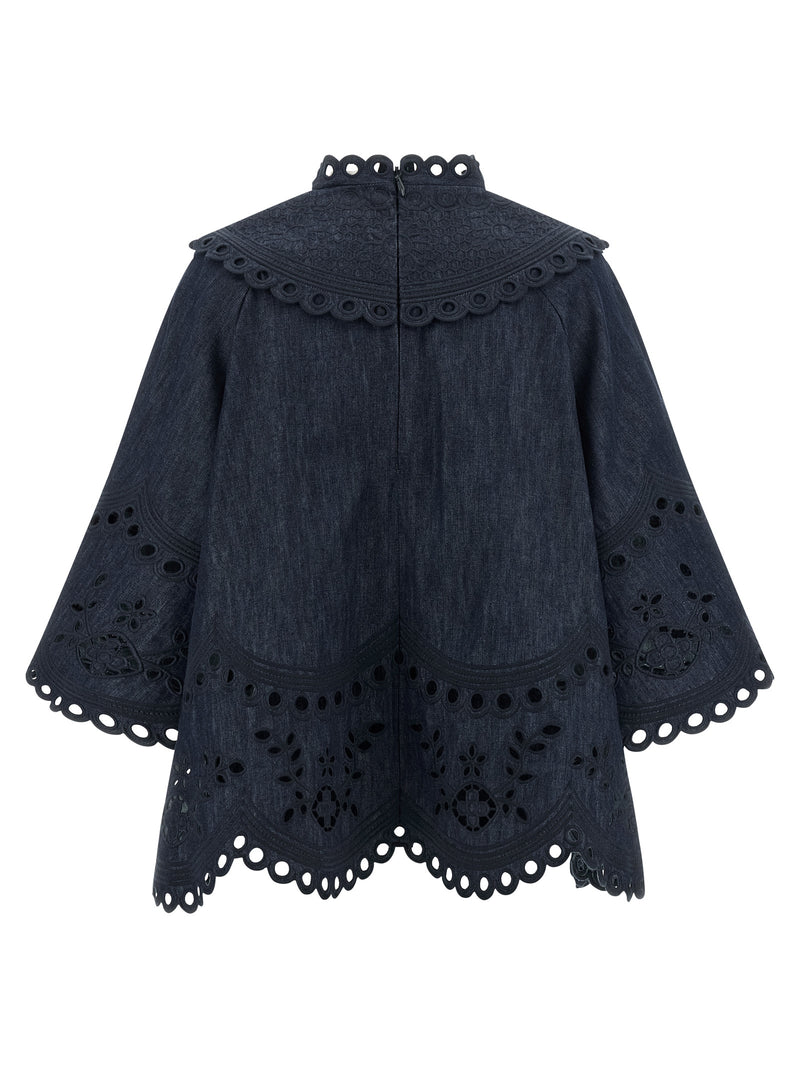 Chemisier Zimmermann en coton bleu