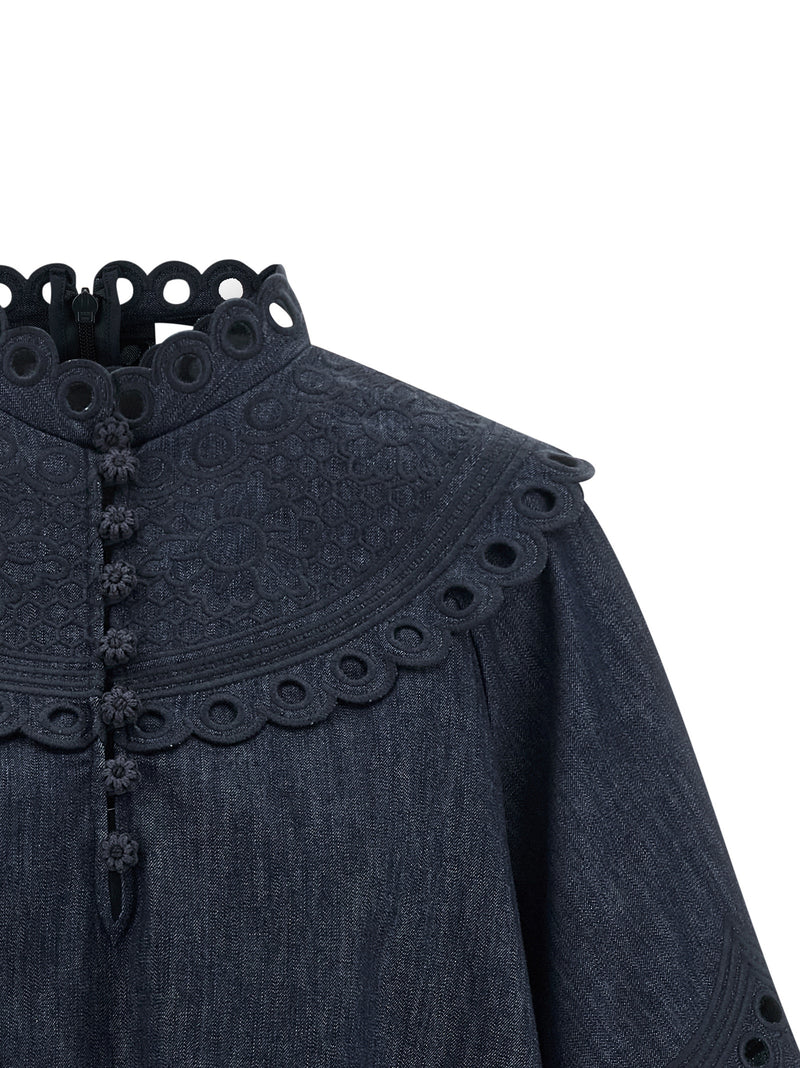 Chemisier Zimmermann en coton bleu