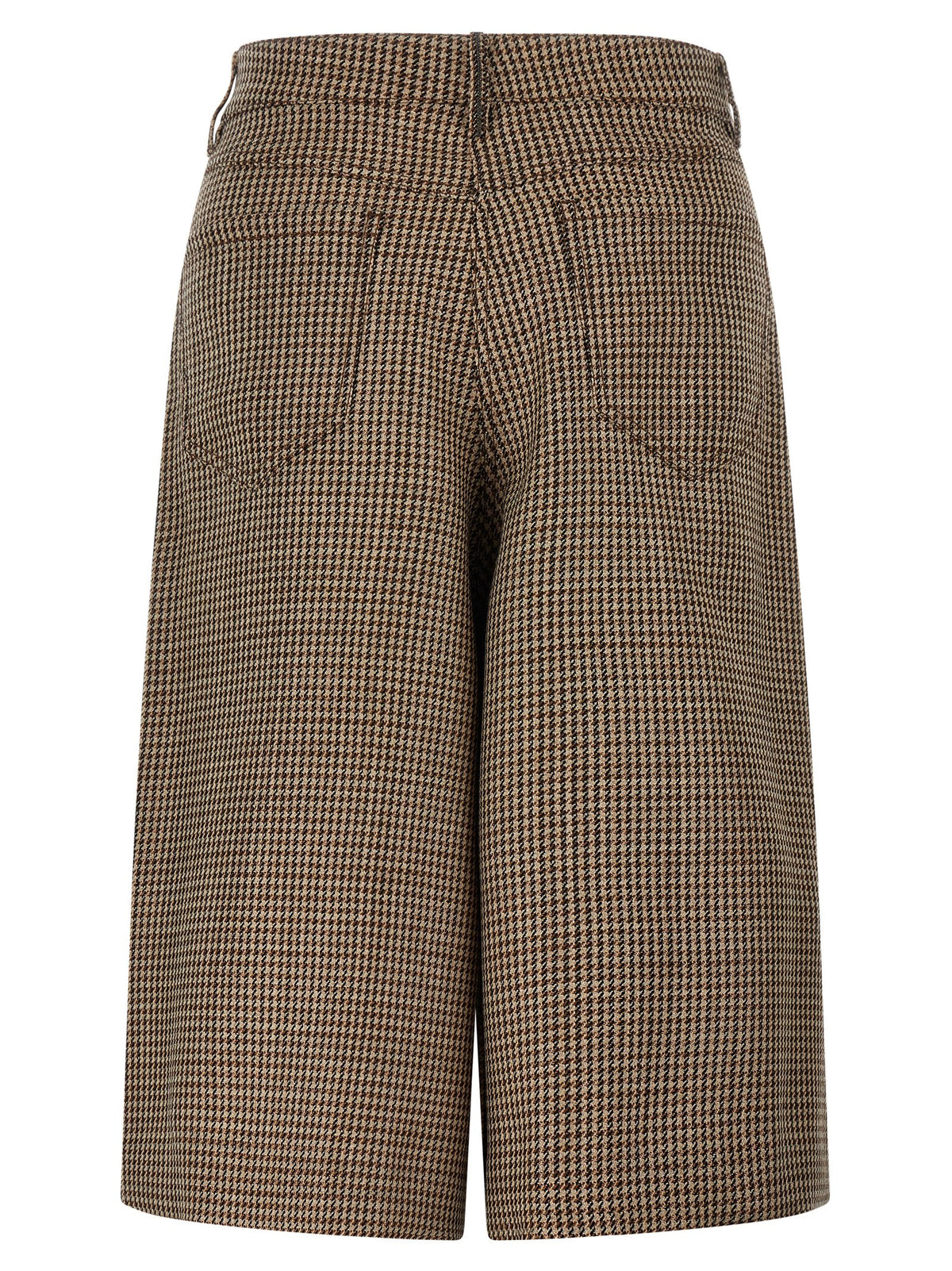 Shorts Bermudas Brunello Cucinelli marron en laine vierge