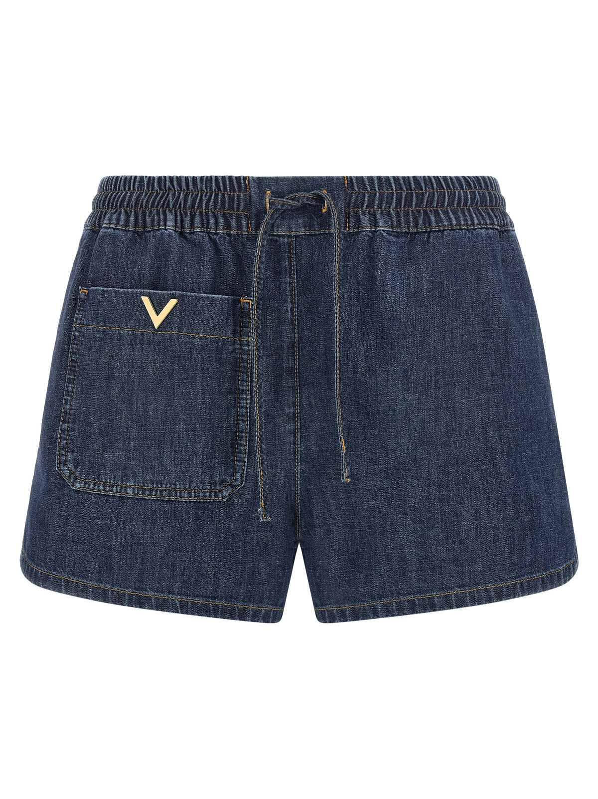 Shorts Valentino Garavani en coton bleu