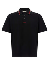 Versace Black Cotton Polo Shirt