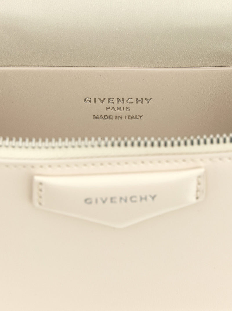 Givenchy Antigona White Leather Crossbody Bag