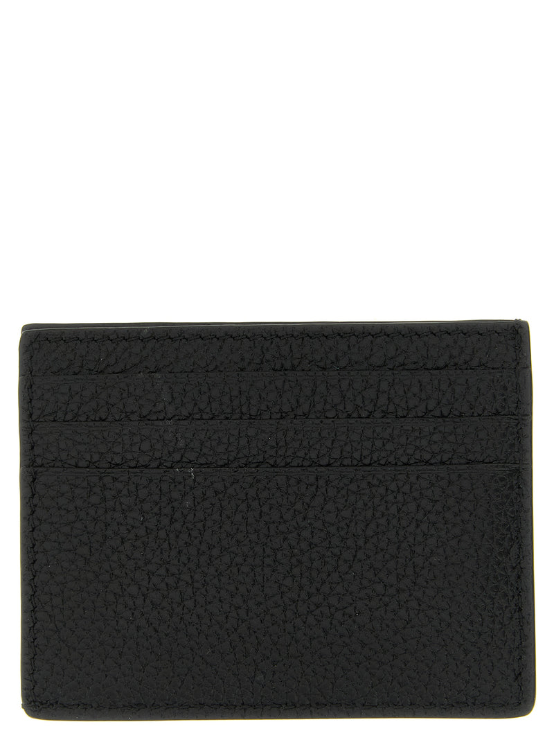 Porte-cartes Tom Ford en cuir de veau noir