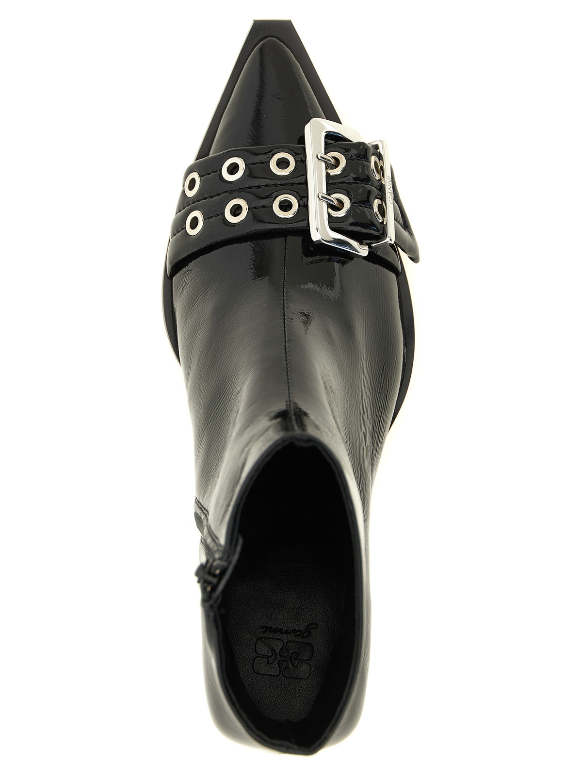 Ganni Black Polyethylene Ankle Boots