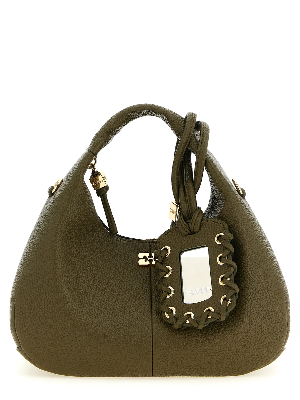 Sac à main Ganni bicolore en polyester