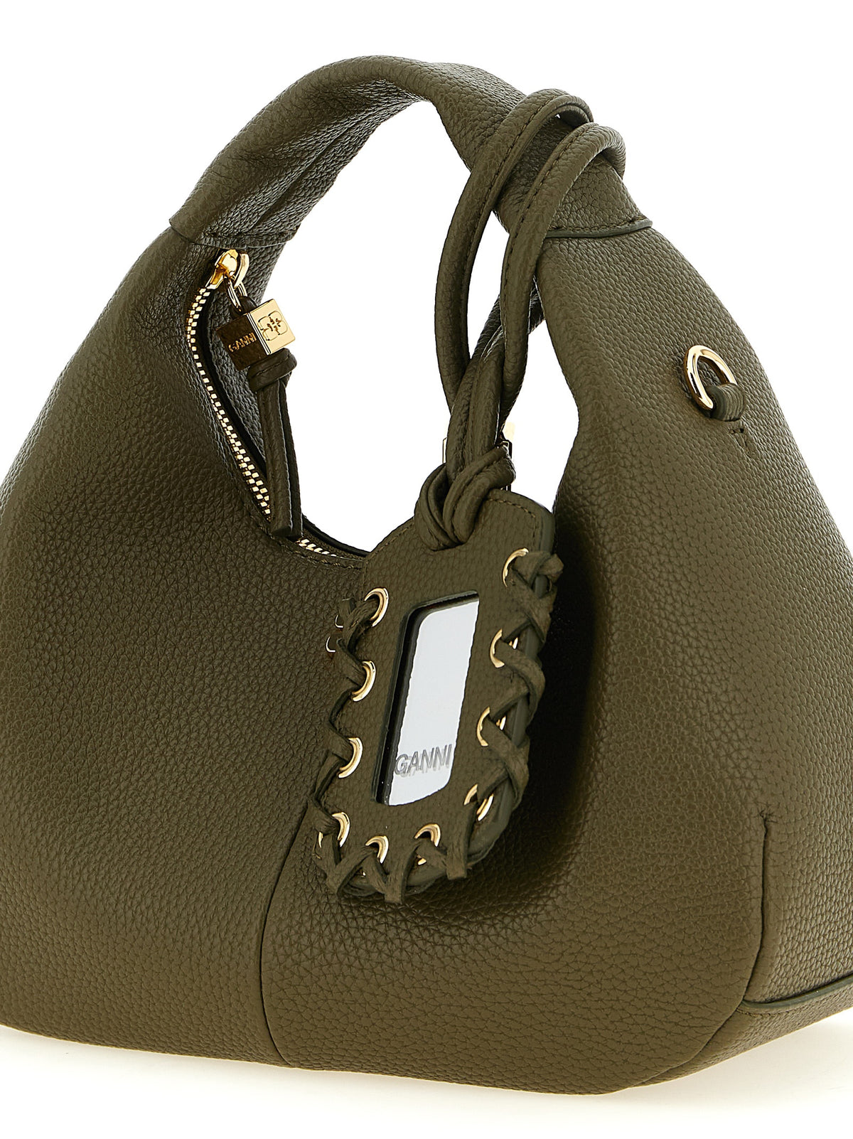 Sac à main Ganni bicolore en polyester