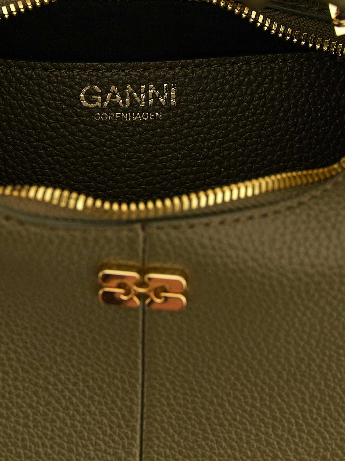 Sac à main Ganni bicolore en polyester