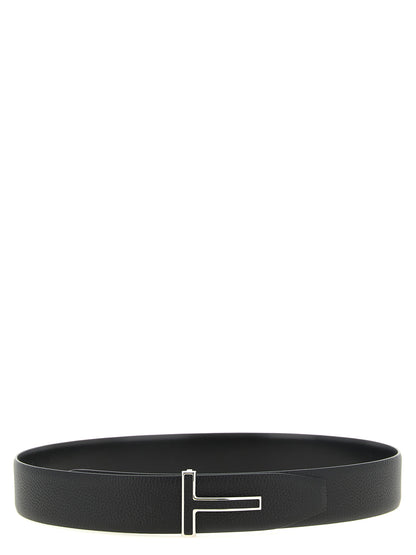 Tom Ford Black Calfskin Regular Belt