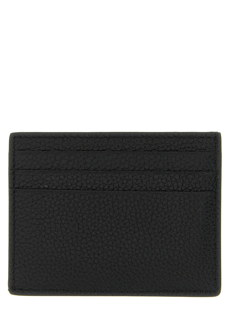 Porte-cartes Tom Ford en cuir de veau noir