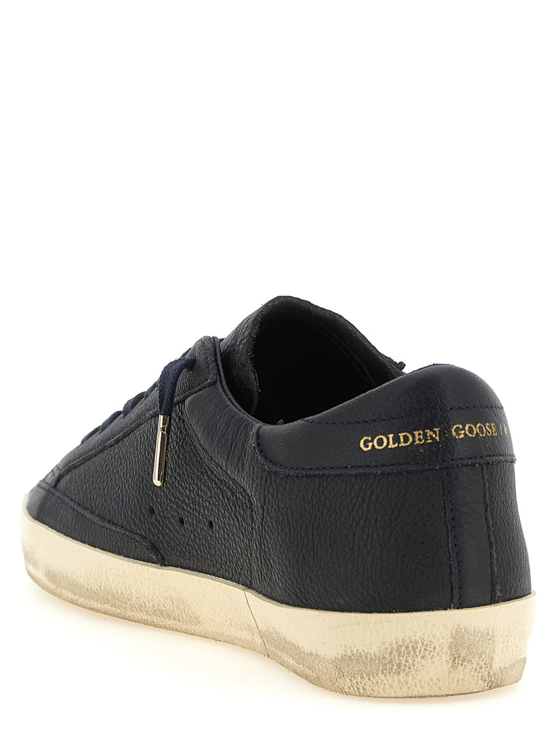 Baskets basses Golden Goose en cuir de vachette bleu