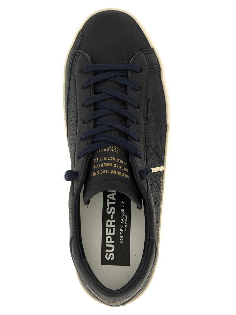 Baskets basses Golden Goose en cuir de vachette bleu