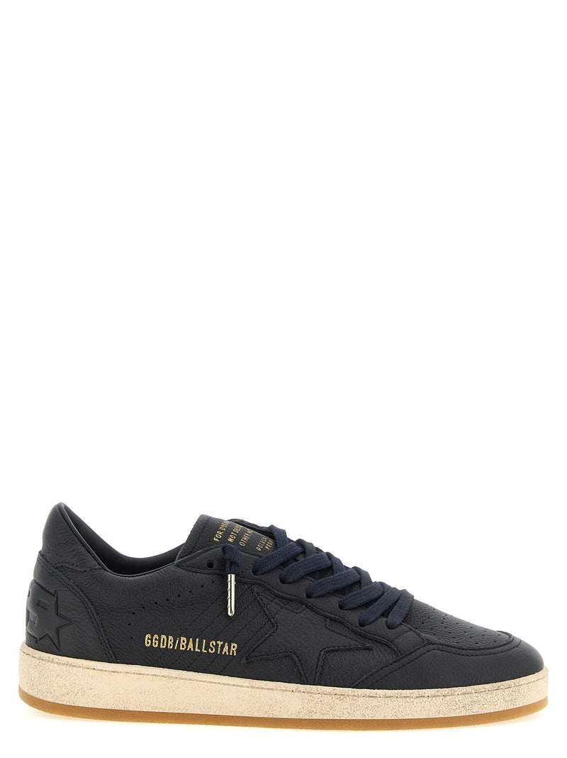 Baskets basses Golden Goose en cuir de vachette bleu