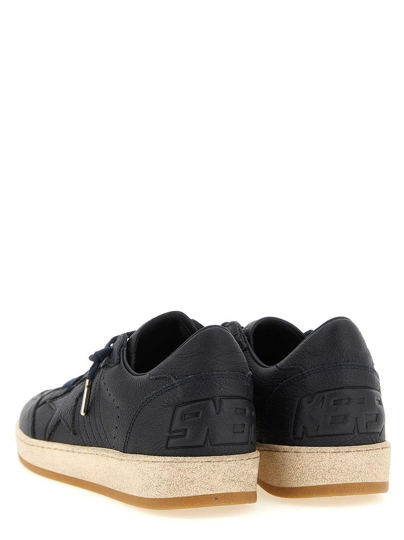 Baskets basses Golden Goose en cuir de vachette bleu